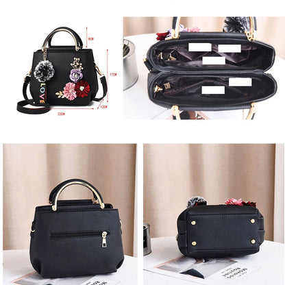 Elegant Women's Floral Handbag – Fashionable Shoulder & Crossbody Bag for Any Occasion