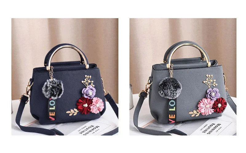 Elegant Women's Floral Handbag – Fashionable Shoulder & Crossbody Bag for Any Occasion