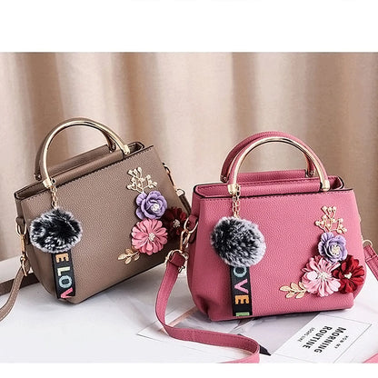 Elegant Women's Floral Handbag – Fashionable Shoulder & Crossbody Bag for Any Occasion