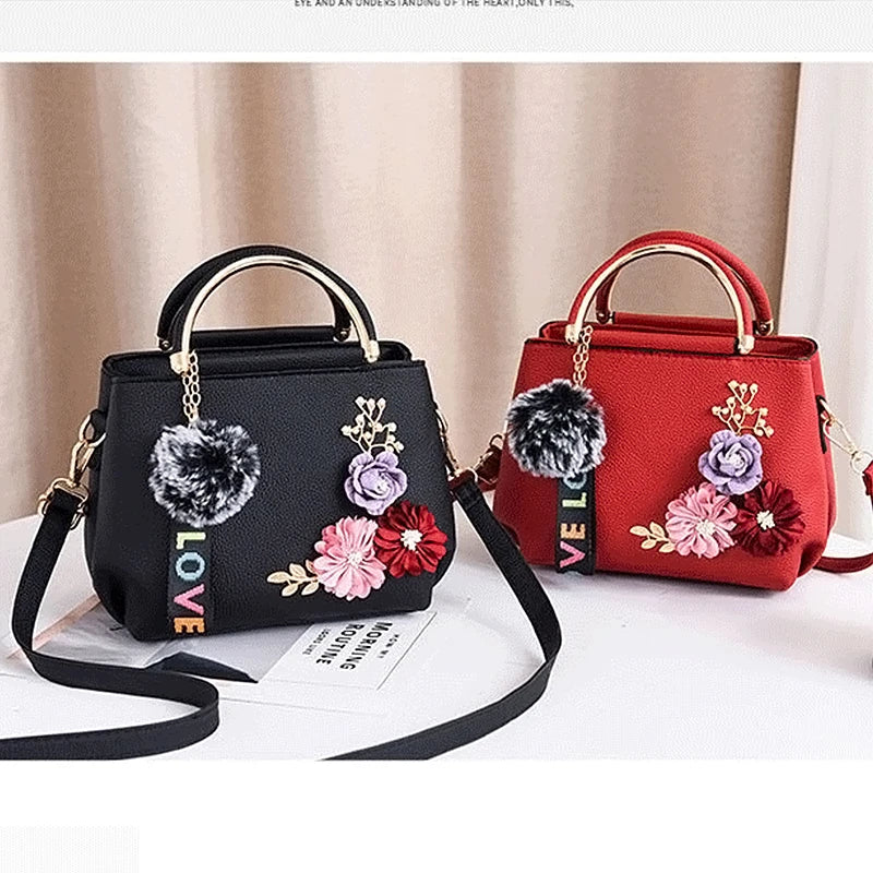 Elegant Women's Floral Handbag – Fashionable Shoulder & Crossbody Bag for Any Occasion