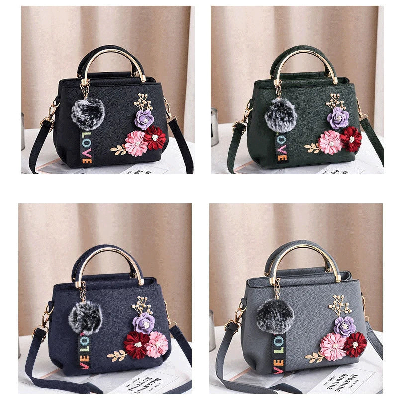 Elegant Women's Floral Handbag – Fashionable Shoulder & Crossbody Bag for Any Occasion