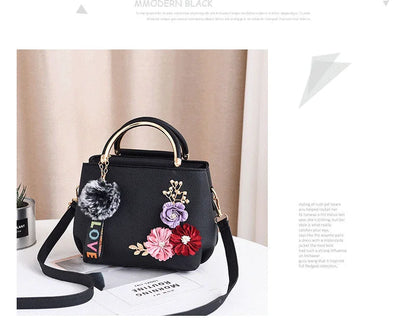 Elegant Women's Floral Handbag – Fashionable Shoulder & Crossbody Bag for Any Occasion