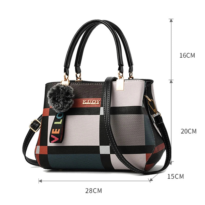 Luxury Handbag for Women Wild Messenger Designer Brand Plaid Shoulder Tote