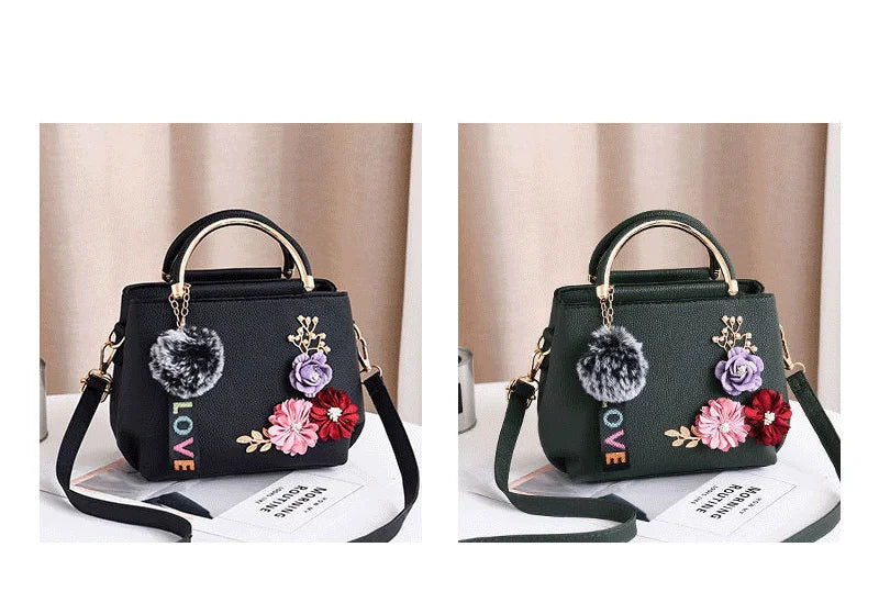 Elegant Women's Floral Handbag – Fashionable Shoulder & Crossbody Bag for Any Occasion