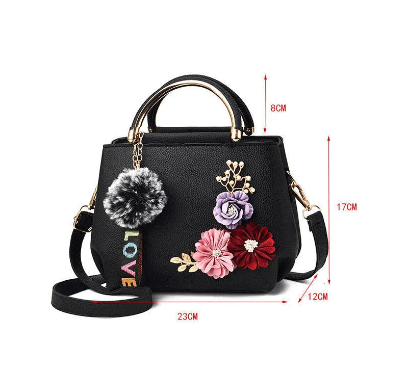 Elegant Women's Floral Handbag – Fashionable Shoulder & Crossbody Bag for Any Occasion