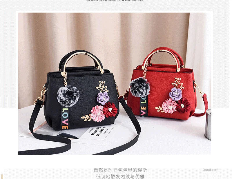 Elegant Women's Floral Handbag – Fashionable Shoulder & Crossbody Bag for Any Occasion