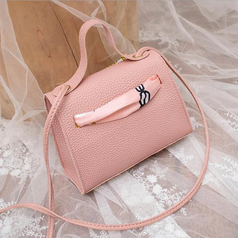 Women's Ribbon Bow Mini Flap Crossbody Bag