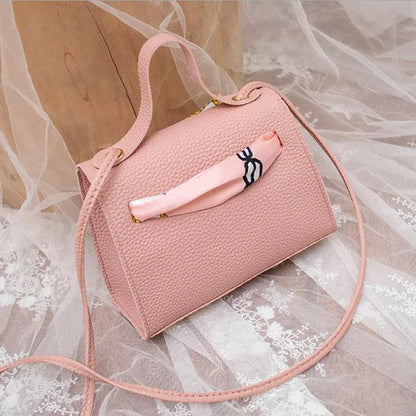 Women's Ribbon Bow Mini Flap Crossbody Bag