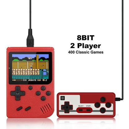 Retro Mini Handheld Game Console – 8-Bit Color LCD with 500 Built-In Games for Kids