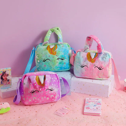 Sweet Unicorn Handbags for Girls - Kids Crossbody Bag