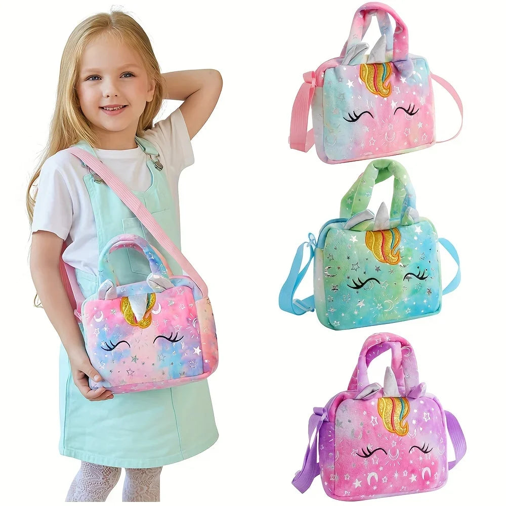 Sweet Unicorn Handbags for Girls - Kids Crossbody Bag