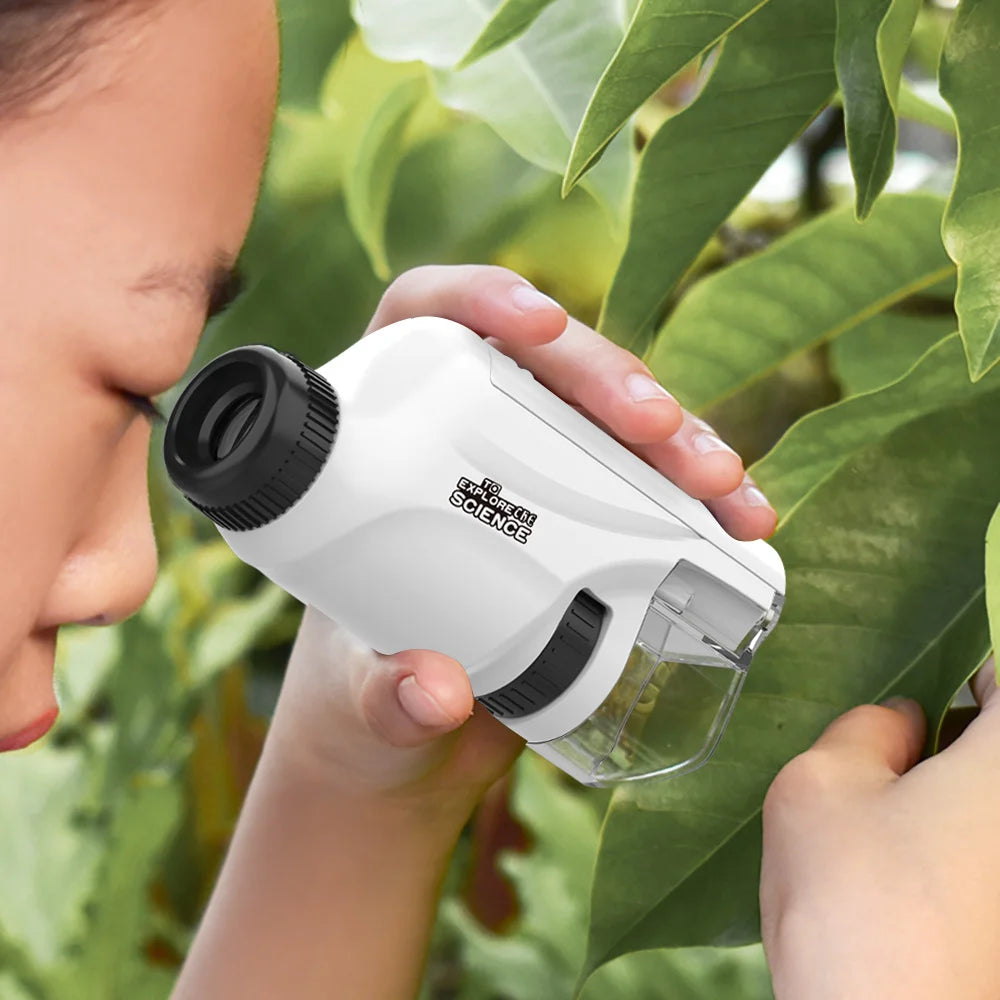 Handheld LED Microscope for Kids (60-120x)