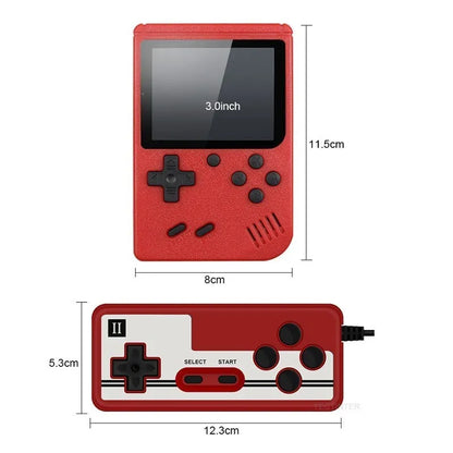 Retro Mini Handheld Game Console – 8-Bit Color LCD with 500 Built-In Games for Kids