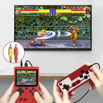 Retro Mini Handheld Game Console – 8-Bit Color LCD with 500 Built-In Games for Kids