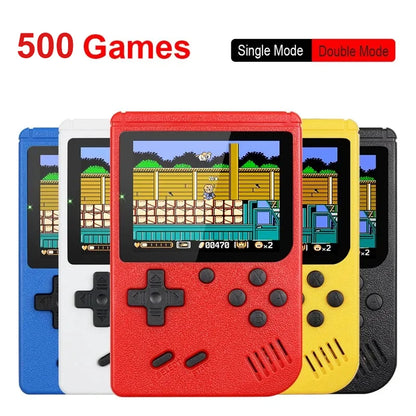 Retro Mini Handheld Game Console – 8-Bit Color LCD with 500 Built-In Games for Kids