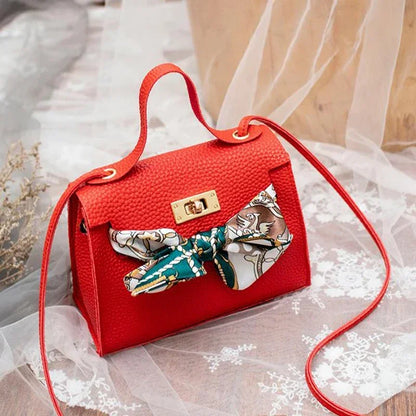 Women's Ribbon Bow Mini Flap Crossbody Bag