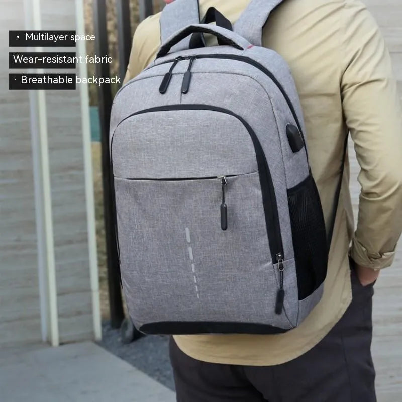 Men's Large Capacity Fashion Backpack: Travel & Laptop Ready