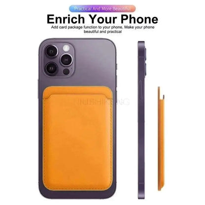 Magnetic Leather Wallet Case for iPhone