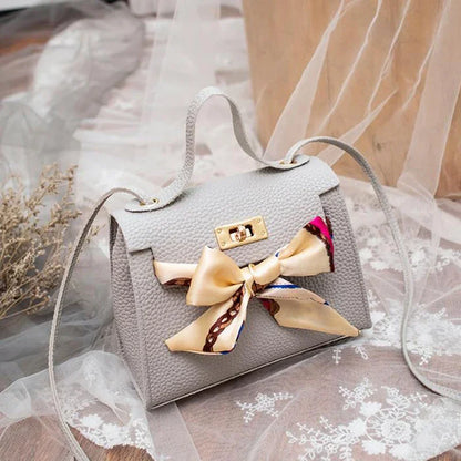 Women's Ribbon Bow Mini Flap Crossbody Bag