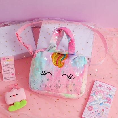 Sweet Unicorn Handbags for Girls - Kids Crossbody Bag