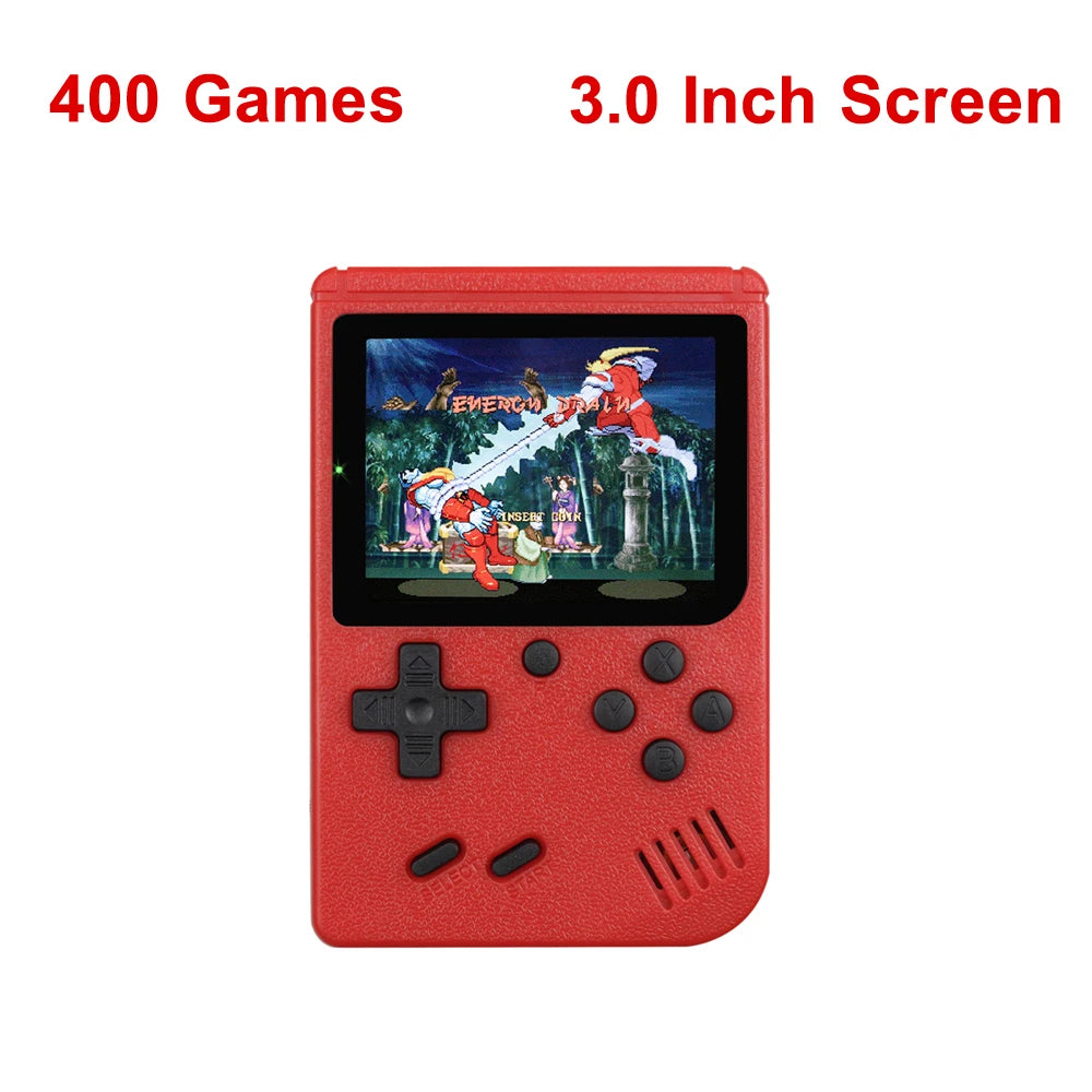 Retro Mini Handheld Game Console – 8-Bit Color LCD with 500 Built-In Games for Kids