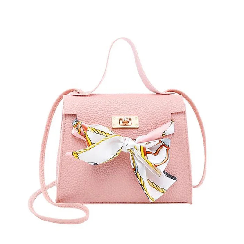 Women's Ribbon Bow Mini Flap Crossbody Bag