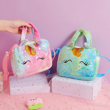 Sweet Unicorn Handbags for Girls - Kids Crossbody Bag