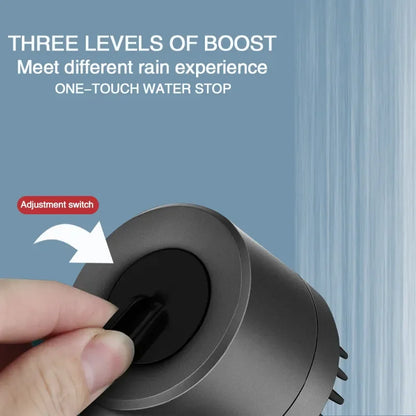 3-Mode High-Pressure Shower Head with Massage Brush