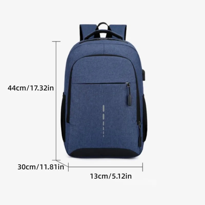 Men's Large Capacity Fashion Backpack: Travel & Laptop Ready