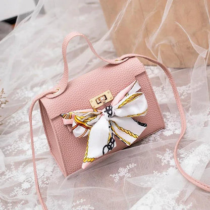 Women's Ribbon Bow Mini Flap Crossbody Bag