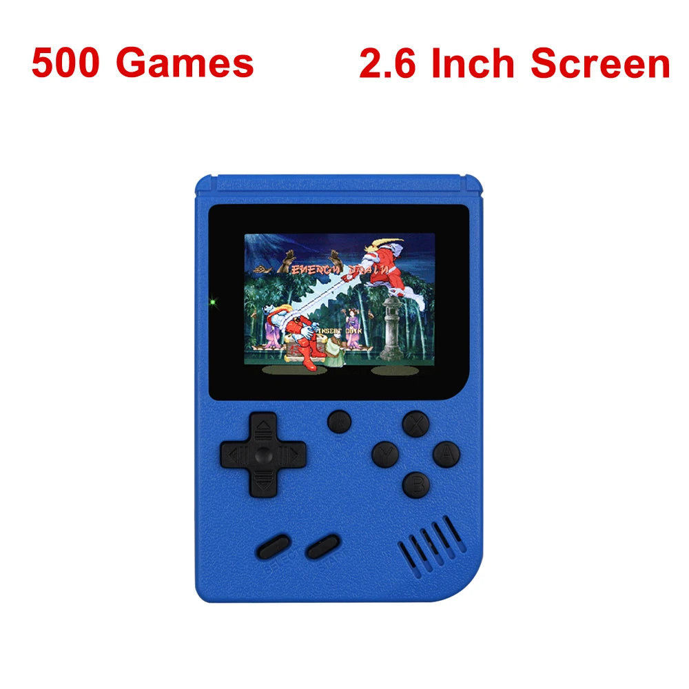 Retro Mini Handheld Game Console – 8-Bit Color LCD with 500 Built-In Games for Kids