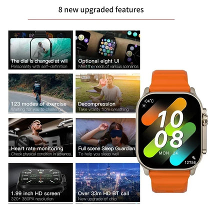 Ultra Unisex Smartwatch Bluetooth for Android IOS