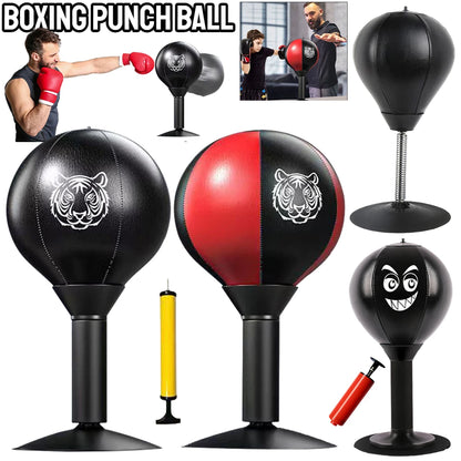 Stress Relief Desktop Punching Bag - Strong Suction Cup