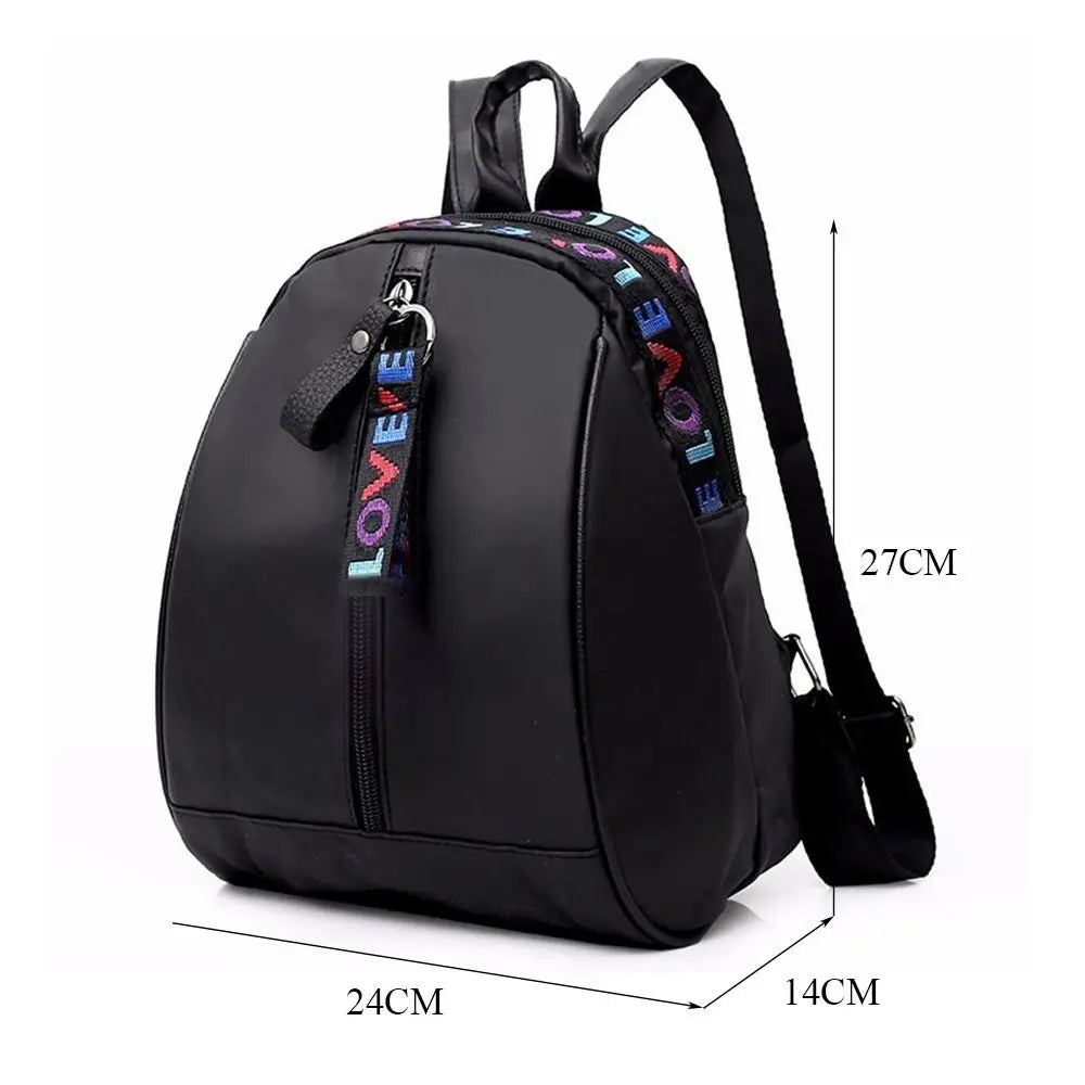 Women's Mini Oxford Backpack – Multi-Function Shoulder Bag with Phone Pouch