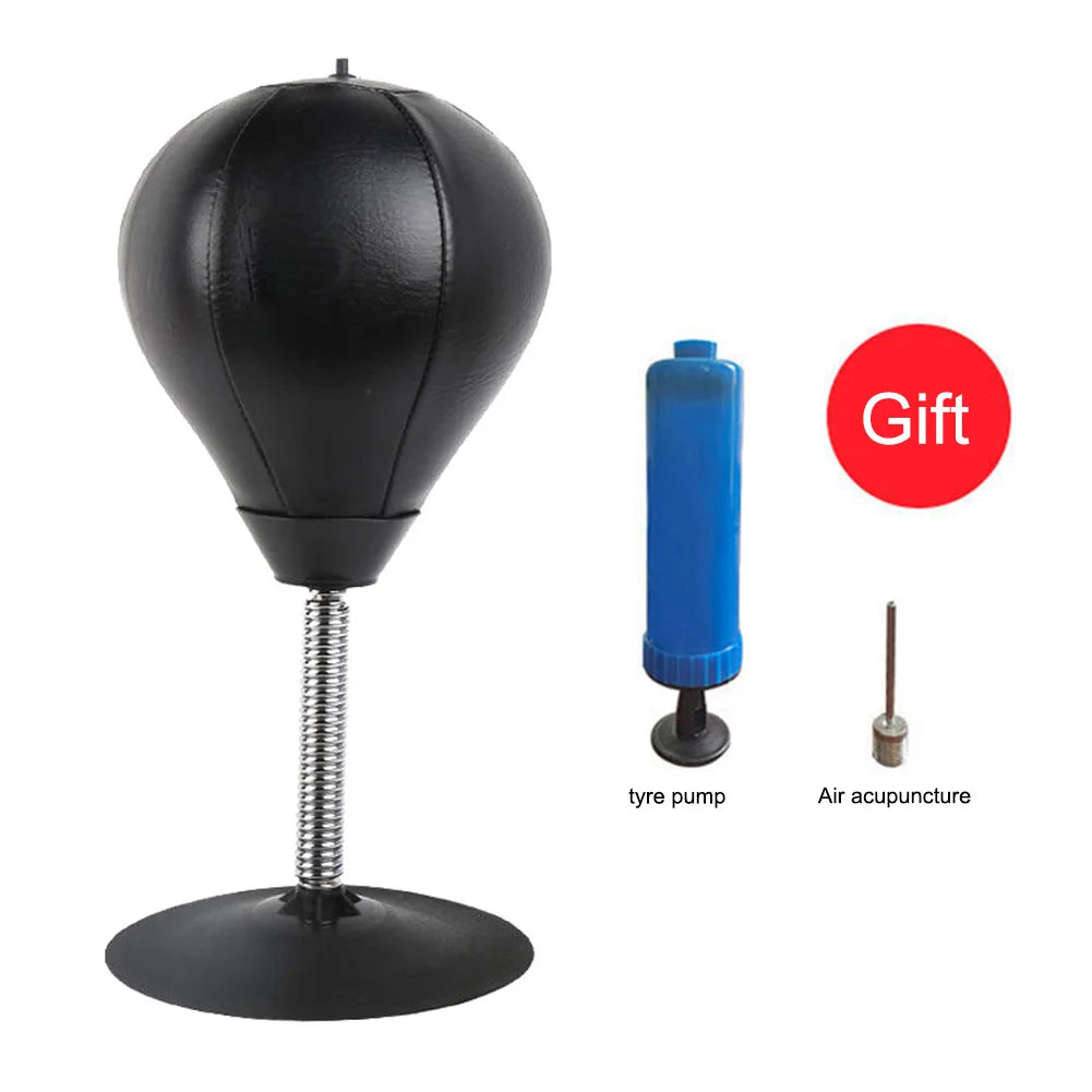 Stress Relief Desktop Punching Bag - Strong Suction Cup